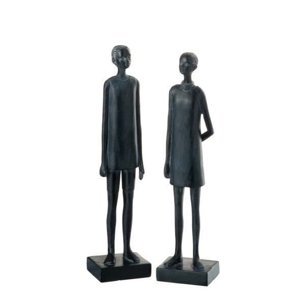 Set 2 statuete J-Line Africa, înălțime 26 cm