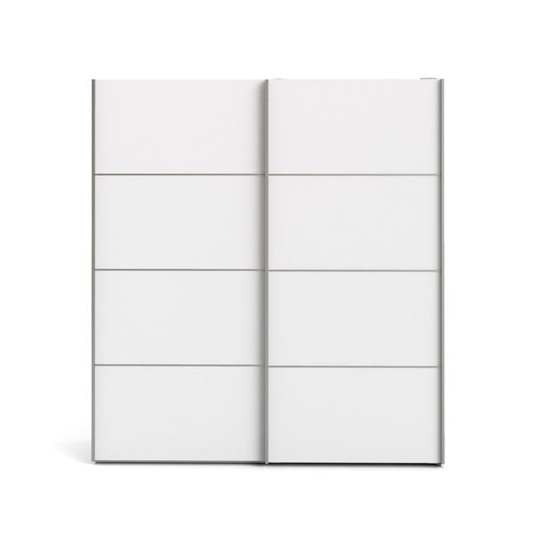 Șifonier cu uși glisante Tvilum Verona, 182x202 cm, alb