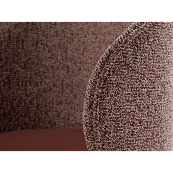 Fotoliu roz cu tapițerie din catifea Inez – Micadoni -image-1