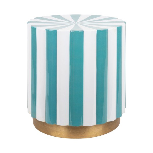 Măsuță auxiliară rotundă din metal ø 40 cm Candy Swirl – Leitmotiv
