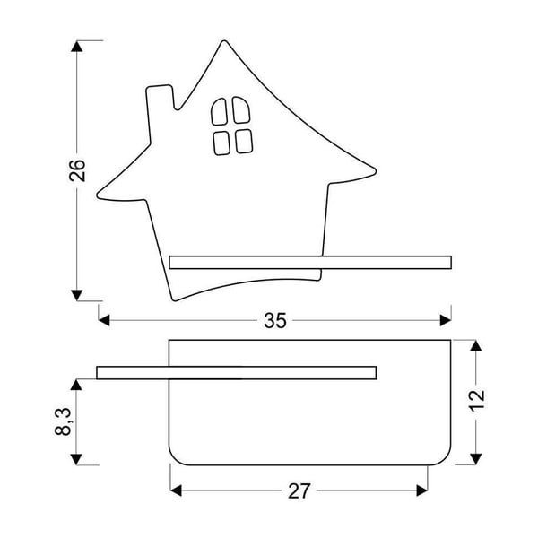Corp de iluminat pentru copii gri House – Candellux Lighting-image-1