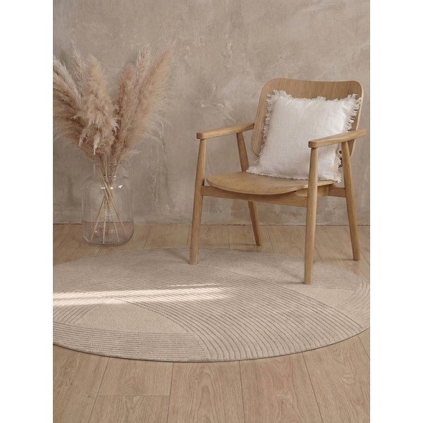 Covor bej rotund din lână ø 200 cm Kensington Victoria – Ted Baker-image-2