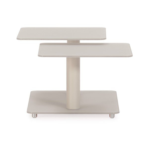 Măsuță de cafea crem din sticlă 54x115 cm Elvi – Marckeric-image-2