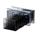 Organizator de baie negru mat pentru cosmetice din plastic reciclat Palette Station – iDesign
