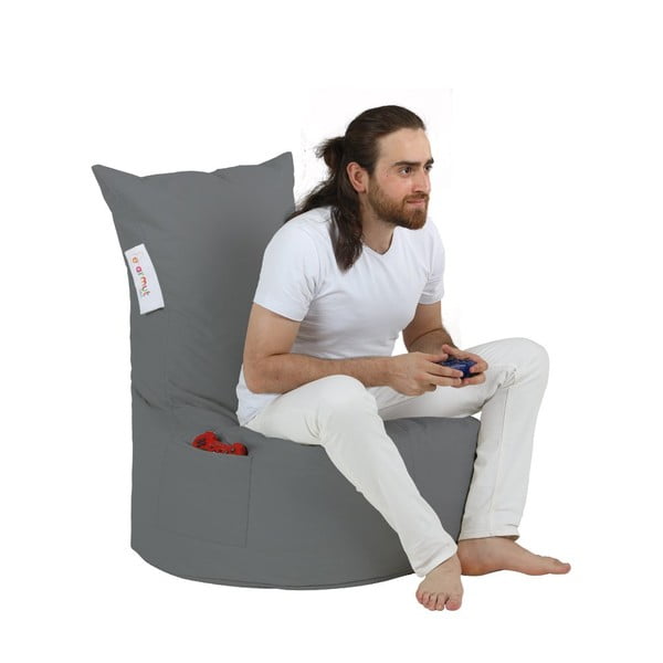 Beanbag pentru grădină gri închis Balina – Floriane Garden-image-2