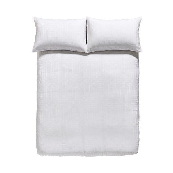 Lenjerie de pat de o persoană din bumbac satinat alb 135x200 cm - Bianca-image-2