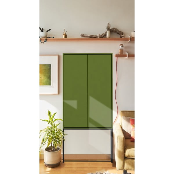 Dulap verde 75x164,5 cm Lennon – Really Nice Things-image-1