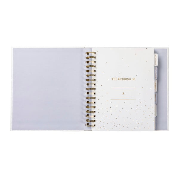 Planificator de nuntă cu buzunare Busy B,alb-image-3