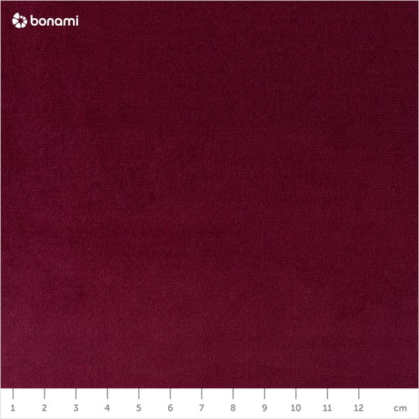 Canapea Mazzini Sofas AMELIE cu picioare negre, vișiniu, 188 cm-image-1