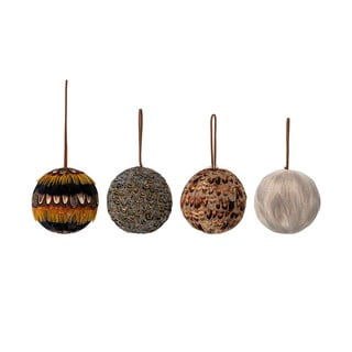 Set de 4 decorațiuni de Crăciun suspendate Bloomingville Misba