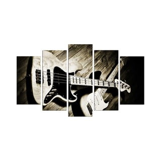 Tablou din mai multe piese Guitar, 110 x 60 cm