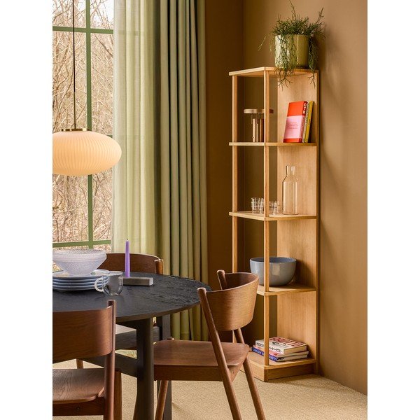 Etajeră în culoare naturală cu aspect de lemn de stejar 45x180x37 cm Noblesse – Hübsch-image-1