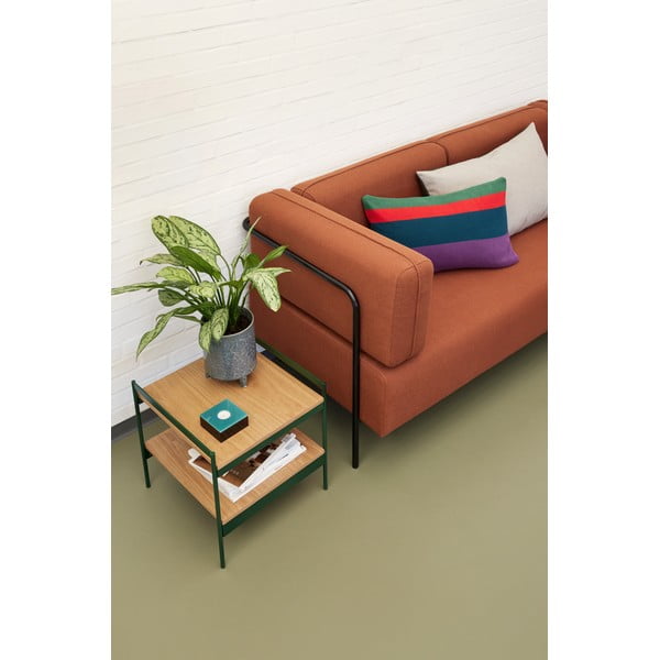 Măsuță auxiliară cu blat cu aspect de lemn de stejar 43x43 cm Jaunty – Hübsch-image-1