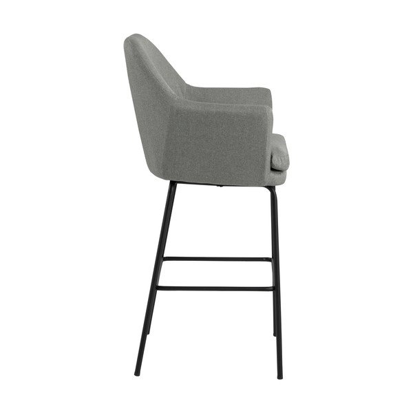 Scaun de bar Actona Chisa, gri-image-2