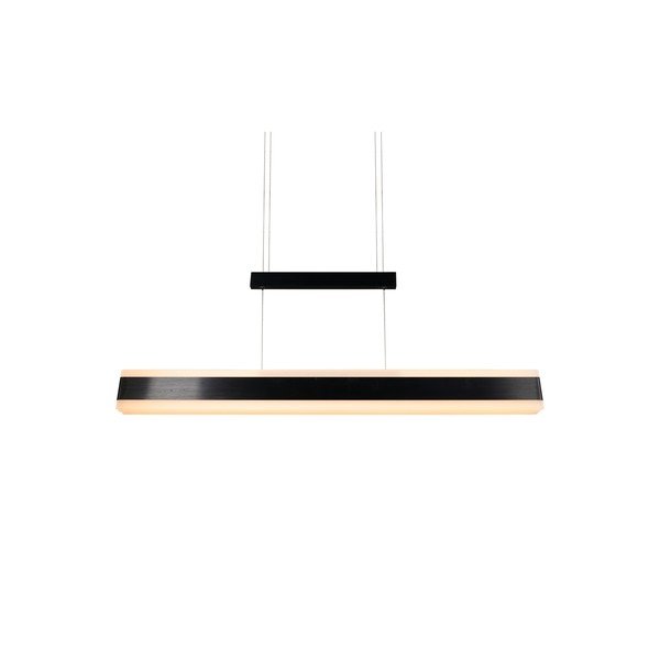 Lustră negru-mat LED cu abajur din metal Arcola – Trio-image-2