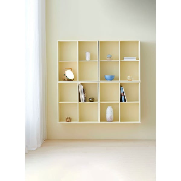 Bibliotecă galben-deschis suspendată 70x70 cm Mistral – Hammel Furniture-image-1