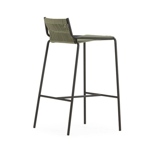 Scaun de bar verde din metal (înălțime șezut 65 cm) Emily – Marckeric-image-3