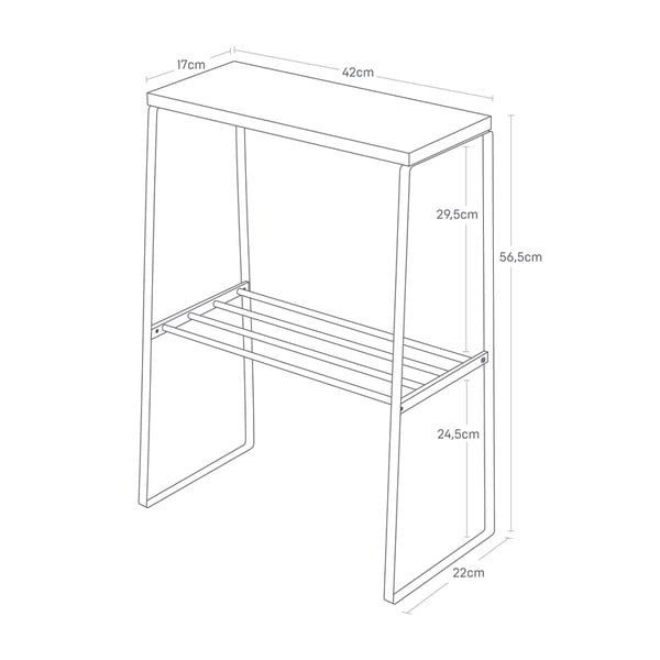 Măsuță auxiliară 22x42 cm Tosca – YAMAZAKI-image-3