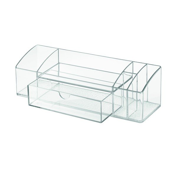 Organizator transparent cu sertar iDesign Med+, lungime 30,5 cm-image-1
