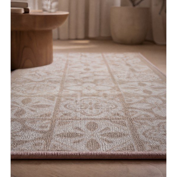 Covor tip traversă bej lavabil 50x120 cm Constantine – douceur d'intérieur-image-3