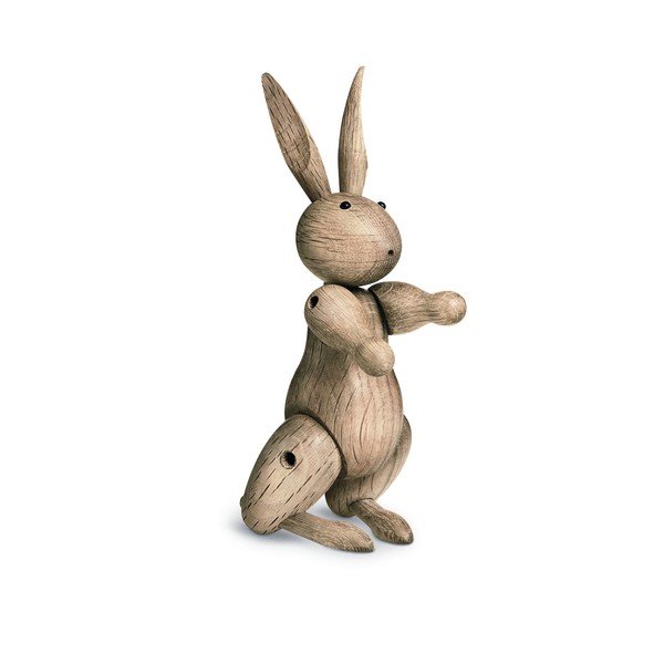 Statuetă din lemn masiv de stejar Kay Bojesen Denmark Rabbit-image-2