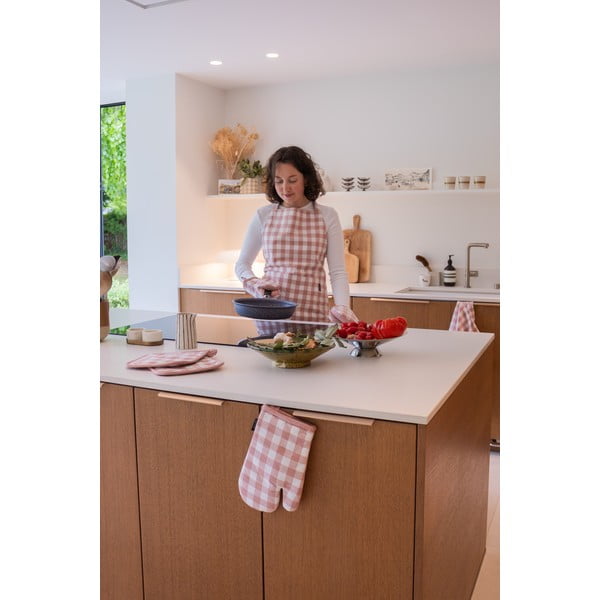 Șorț din bumbac Gingham – Tiseco Home Studio-image-2