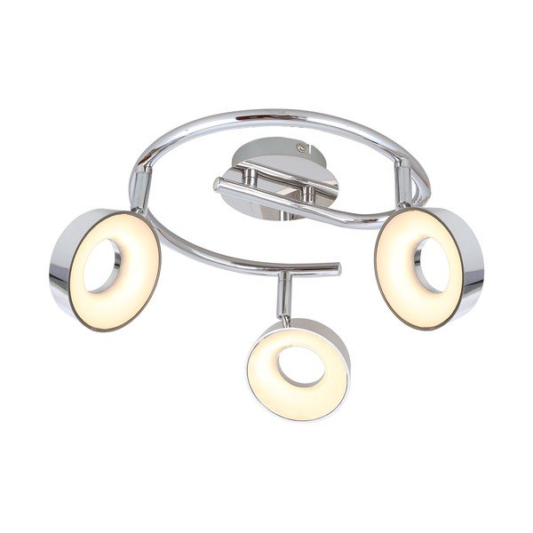 Plafonieră argintiu-lucios LED 40x40 cm Isla – Candellux Lighting