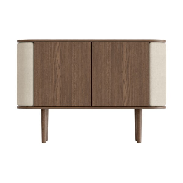 Comodă maro/bej joasă cu aspect de lemn de stejar 109x75 cm Treasures – UMAGE-image-3