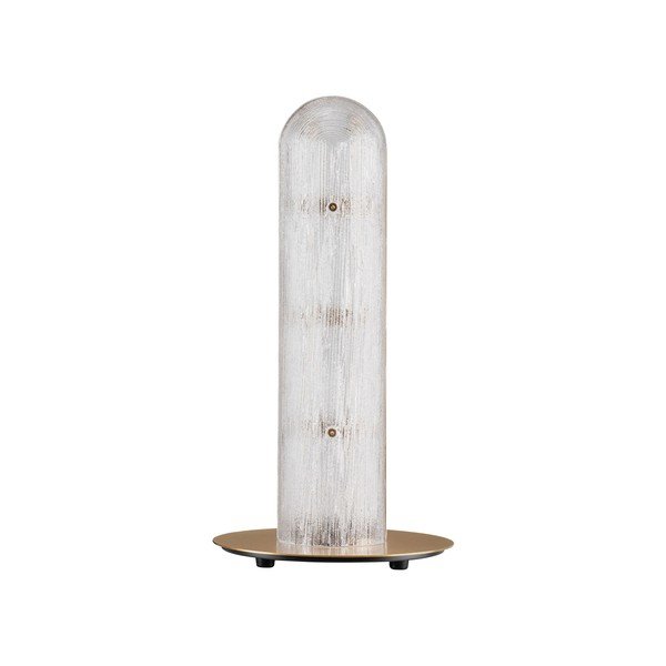Veioză alămie LED din metal cu abajur din sticlă (înălțime 40 cm) Gloree – Nova Luce