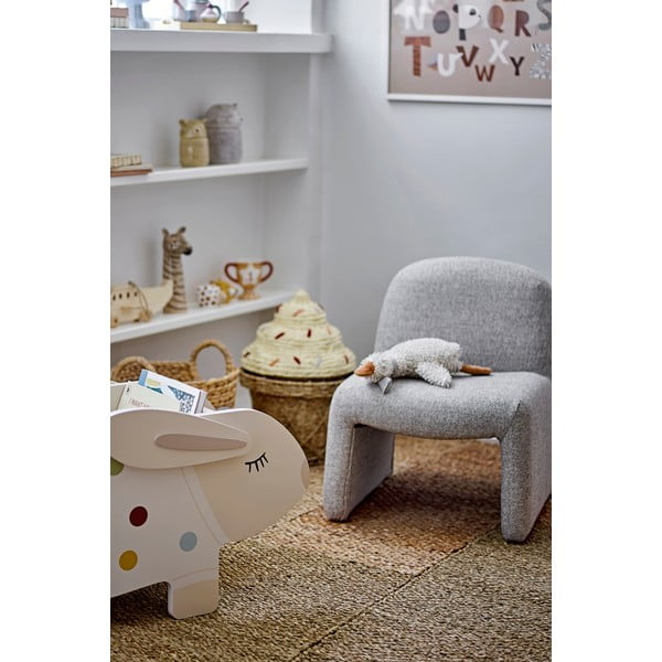 Fotoliu de copii grej Neel – Bloomingville Mini-image-1