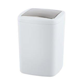 Coș de gunoi Wenko Barcelona L, înălțime 28,5 cm, alb