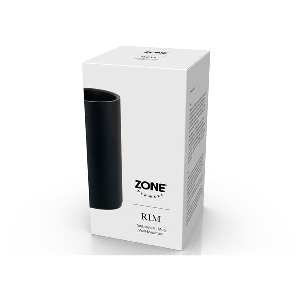 Suport de perete pentru periuțe de dinți Zone Rim. negru-image-1