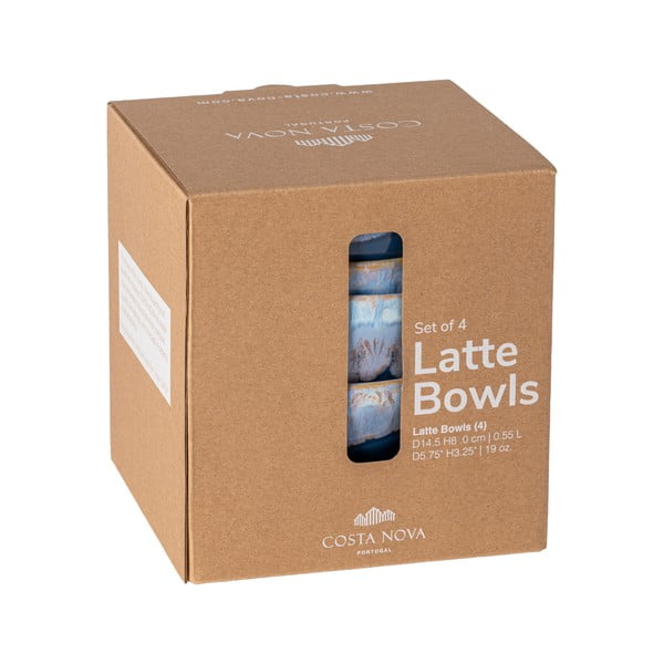 Boluri albastre 4 buc. din gresie ø 15 cm Latte – Costa Nova-image-3