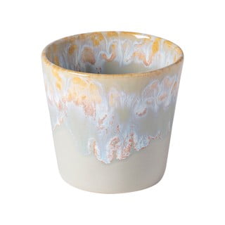 Cană pentru espresso din gresie ceramică Costa Nova, 200 ml, bej - alb