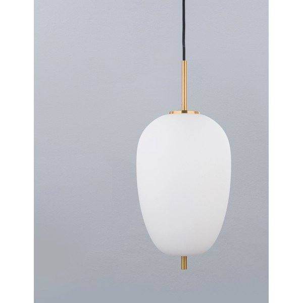 Lustră albă/alămie din sticlă ø 27 cm Lato – Nova Luce-image-1
