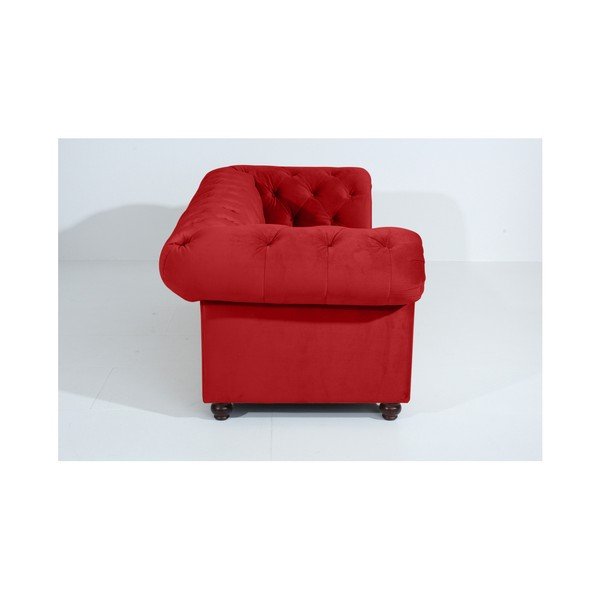 Canapea Max Winzer Orleans Velvet, 216 cm, roșu-image-1