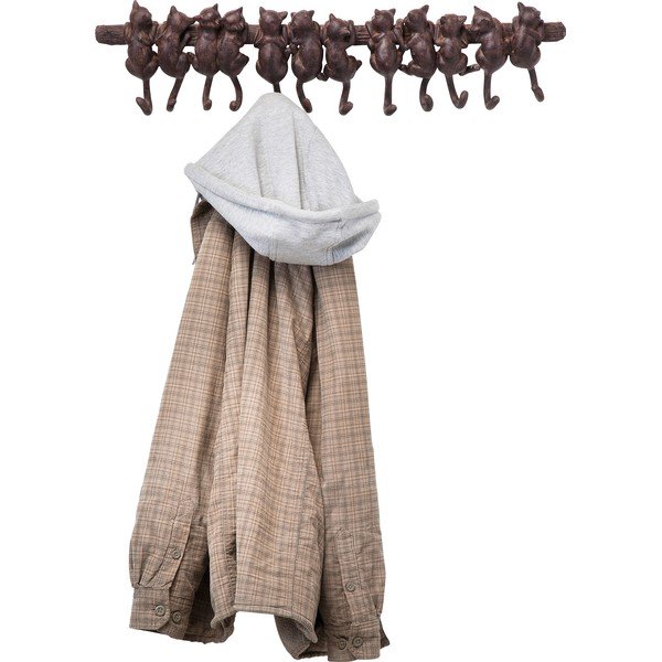 Cuier de perete Kare Design Cats, maro-image-2