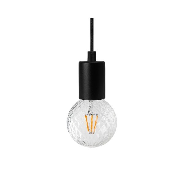 Lustră cu 3 becuri Bulb Attack Cero Basic Globe Clear, negru-image-1