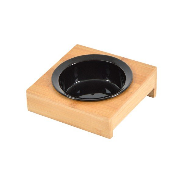 Bol cu suport  pentru câini, din bambus ø 12 cm – Love Story