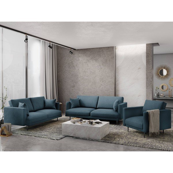 Canapea Milo Casa Piero, albastru, 220 cm-image-1