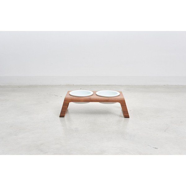 Set boluri cu suport pentru câini Desco Walnut S – MiaCara-image-1