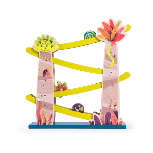 Pista de bile din lemn Cascade - Moulin Roty