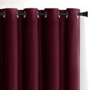 Draperie burgundy dimout (semi-opacă) din catifea 140x270 cm Eyelets – Restilo