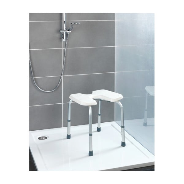 Scaun pentru duș Wenko Hygienic Stool White, 53 x 46 cm-image-4