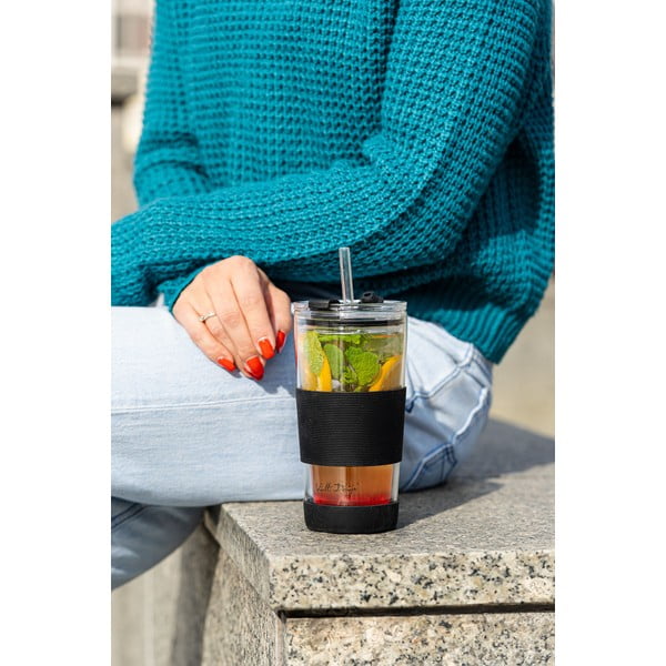 Cană termos neagră 600 ml Fuori – Vialli Design-image-2