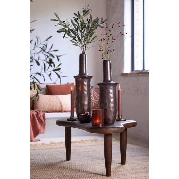 Măsuță de cafea în culoare naturală închisă din lemn de mango 64x102 cm Canzo – Light & Living-image-1