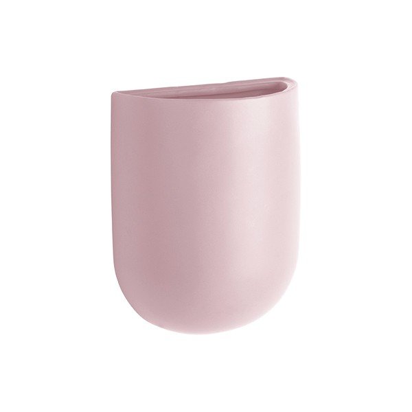 Ghiveci suspendat din ceramică PT LIVING Oval, roz deschis-image-2