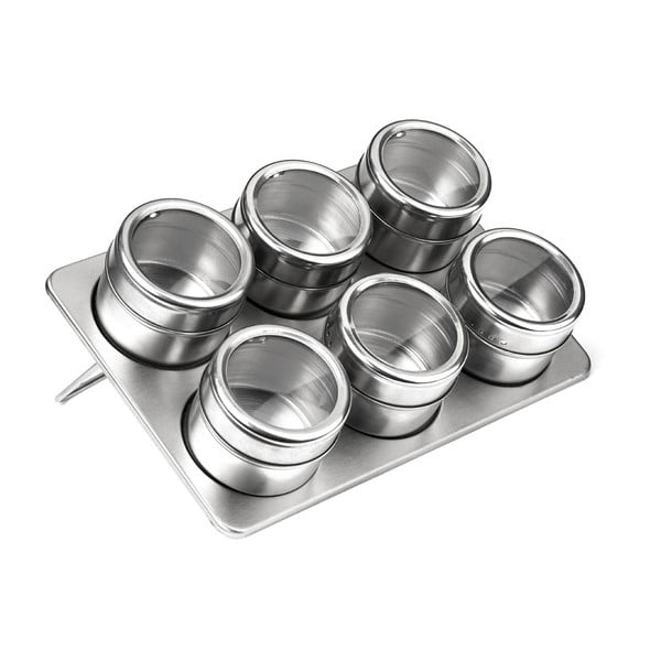 Set de 6 recipiente pentru condimente cu suport 100 ml - Premier Housewares-image-1