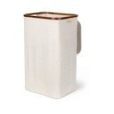Coș de rufe crem din material textil Bamboo/Linen – Bigso