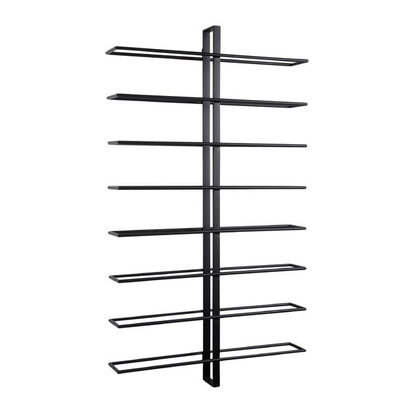 Raft pentru sticle de vin negru de perete din metal număr sticle 16  Dual  – PT LIVING-image-3